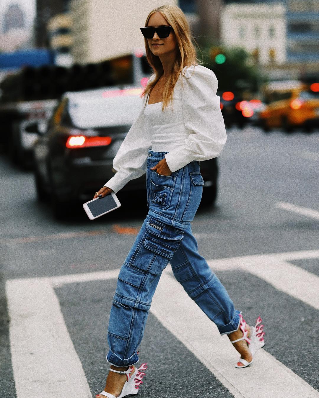 The New Jean Trends Everyone Is Wearing in NYC Right Now | Who What Wear