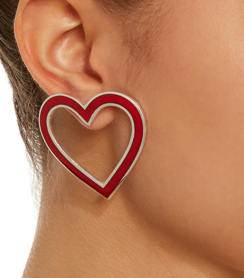 Large Heart Stud Earrings Online Sales, UP TO 61% OFF | www.loop 