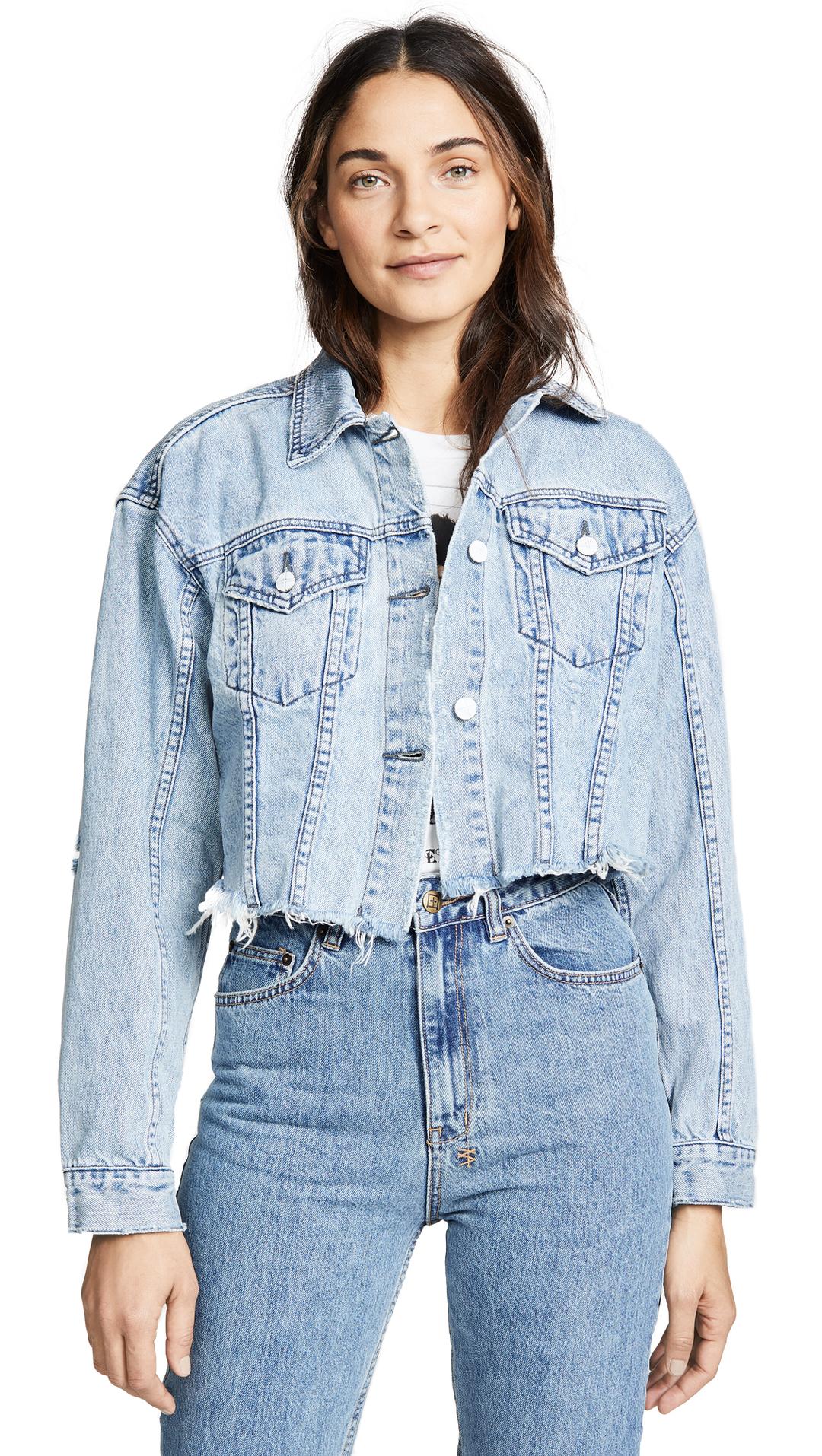 90s jean jacket outfit