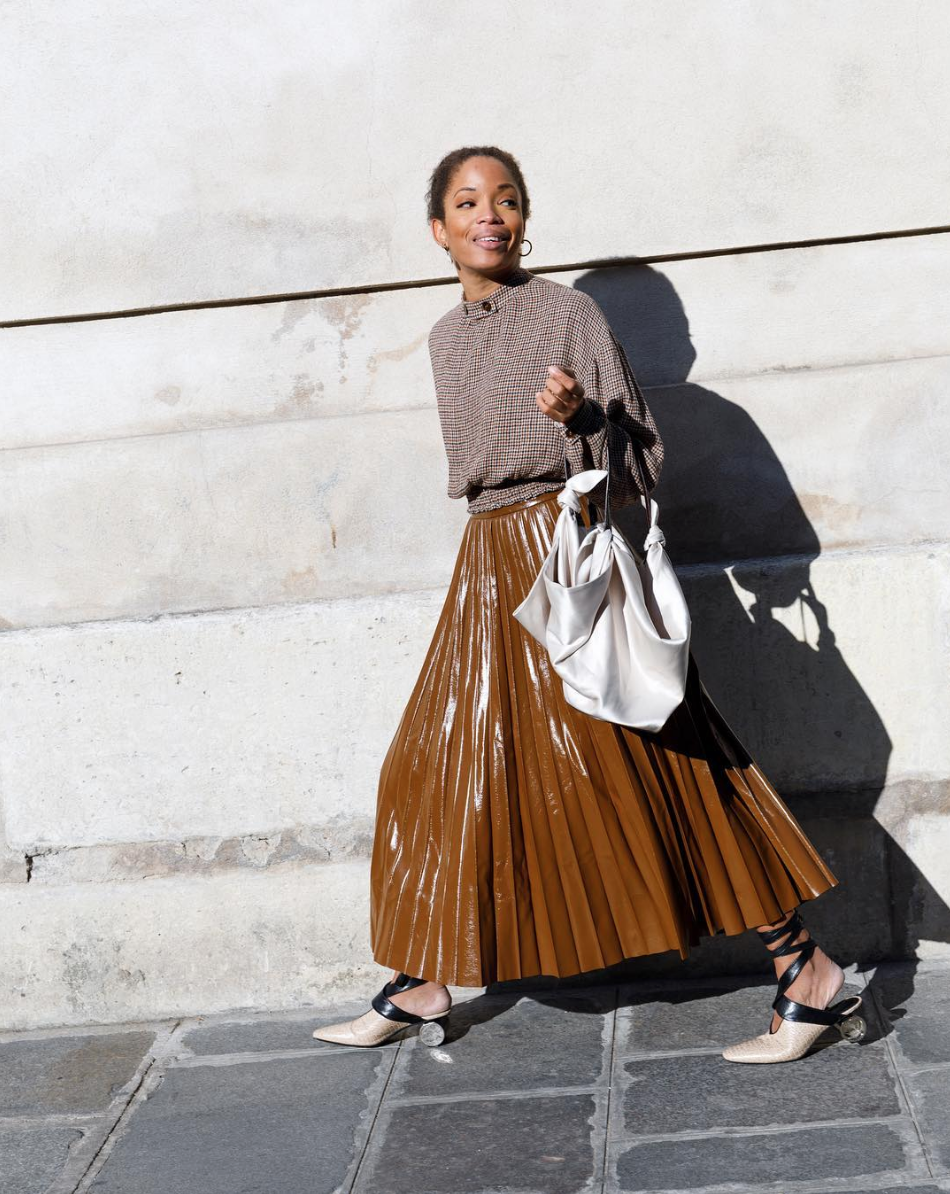 Pleated Maxi Skirt – Sign Here