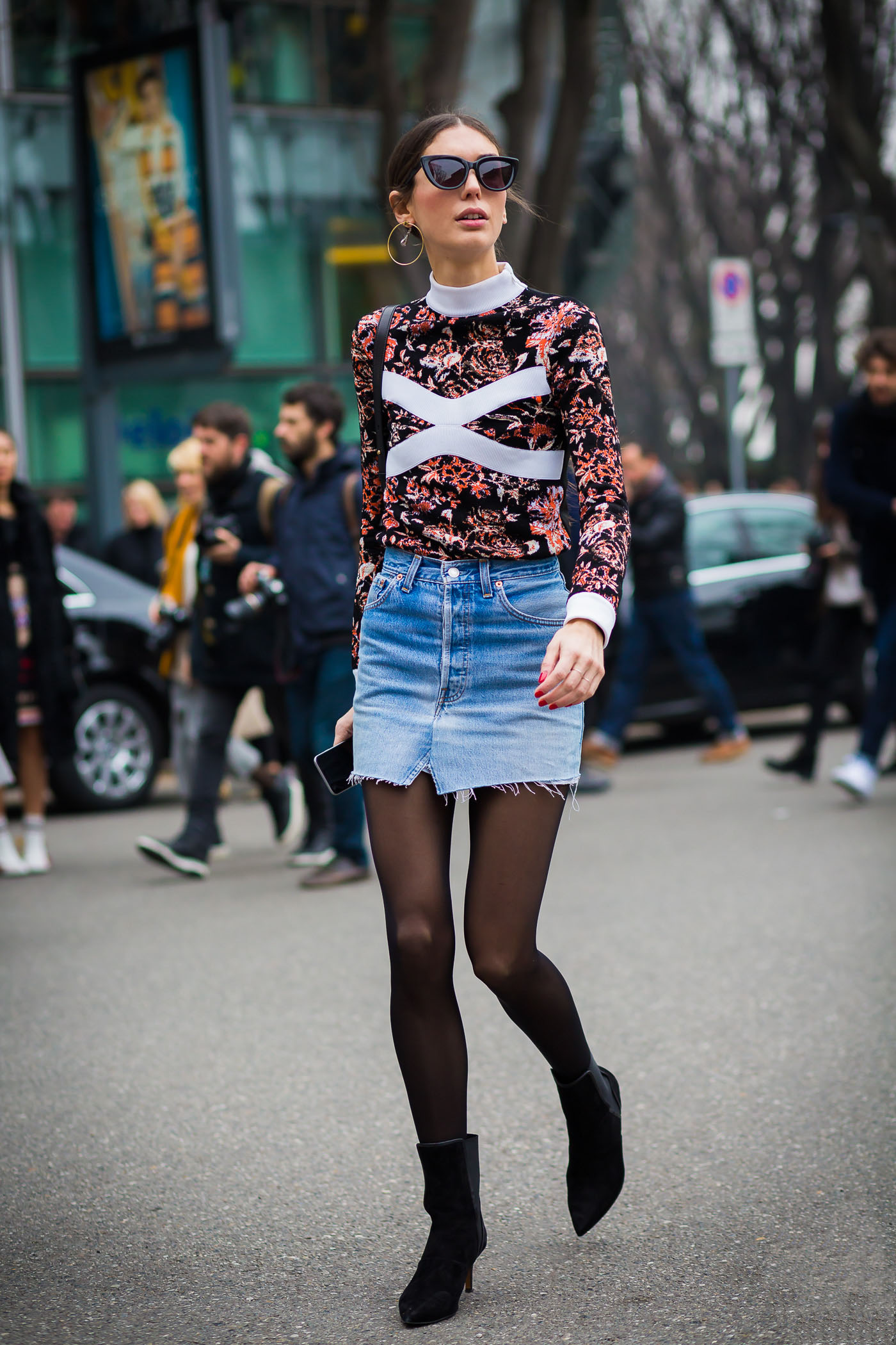 The Best Winter Jean Skirt Outfits 
