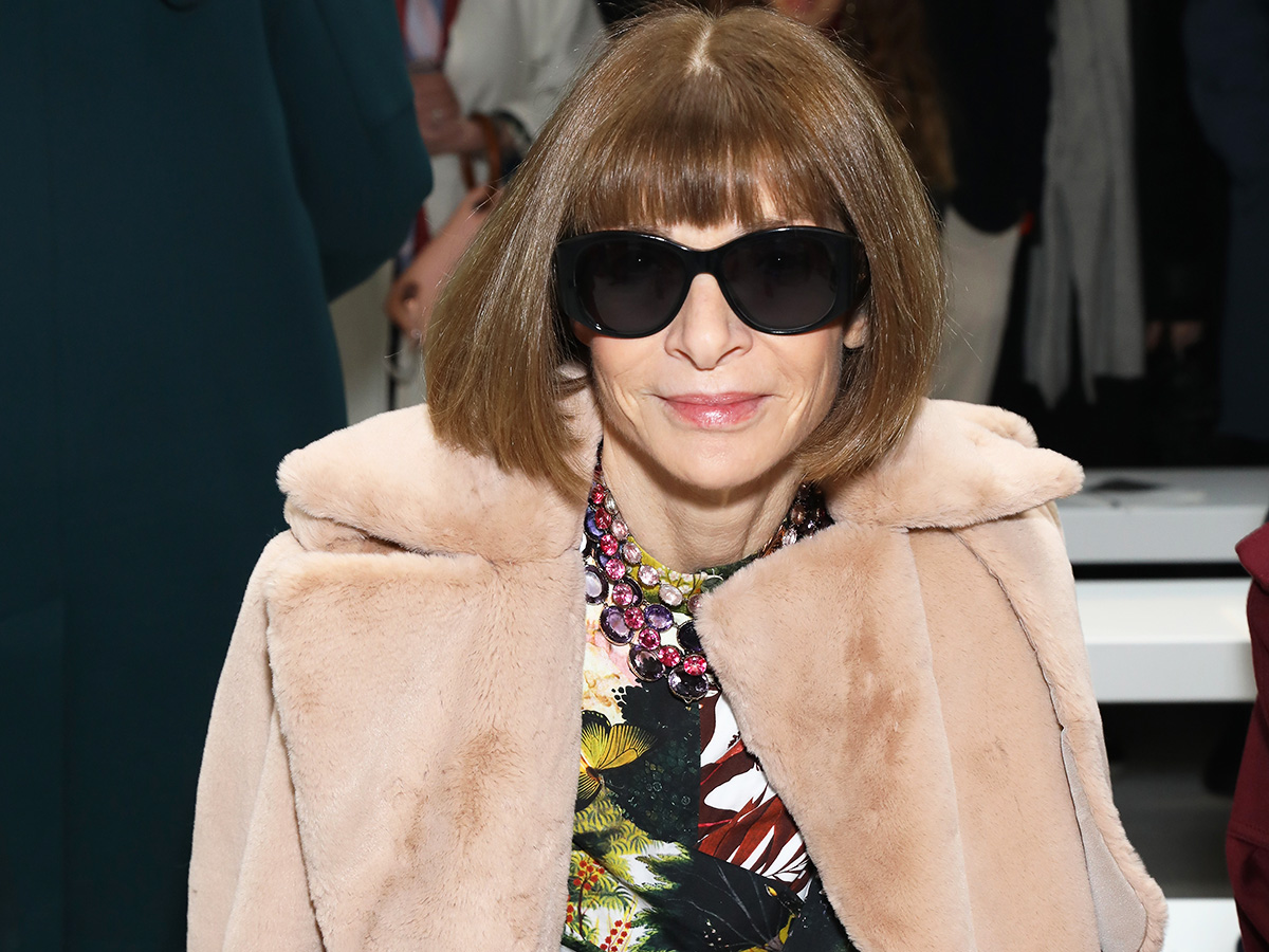 Anna Wintour on the front row