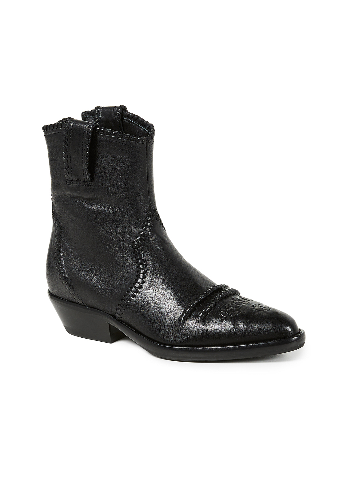 Black Western Ankle Boots 