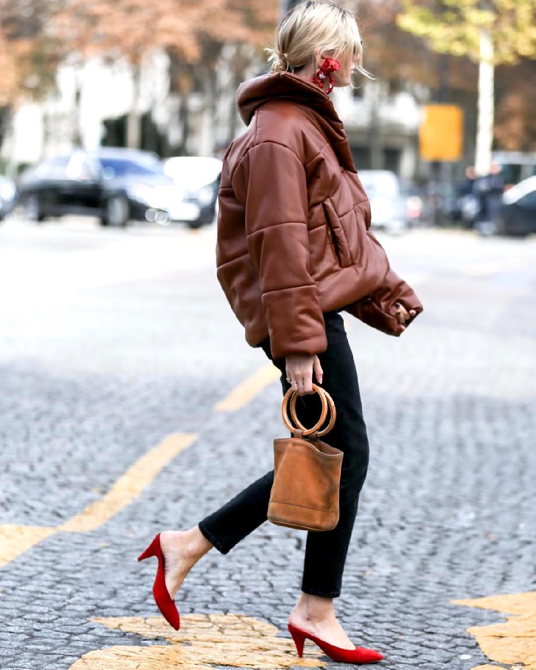 15 Brown Leather Jacket Outfits We Love