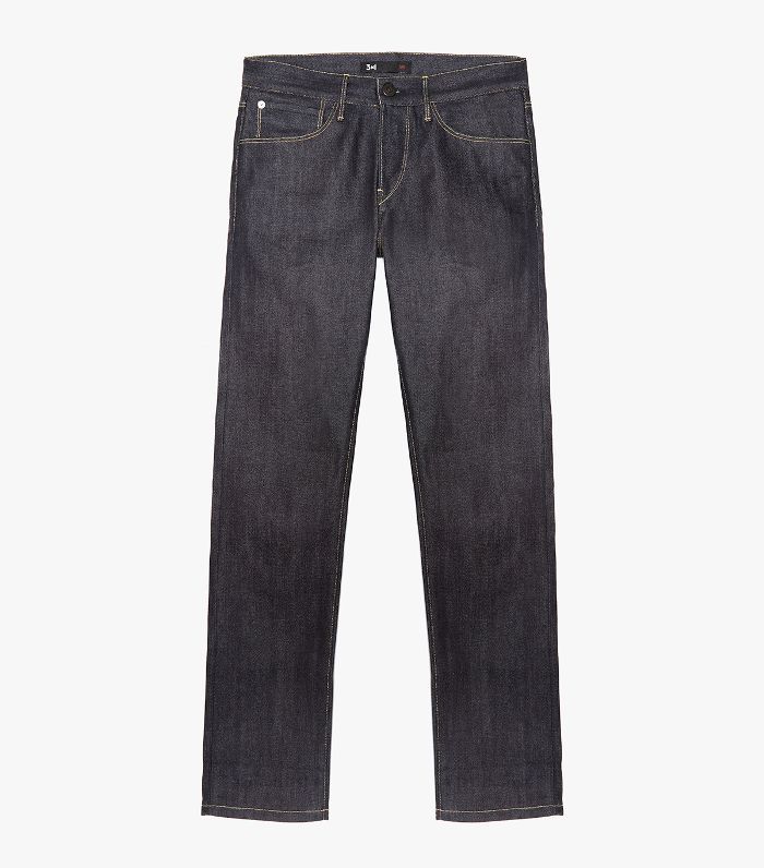 New $209 Women NSF Slouch Straight Raw Denim Jeans Size 24 