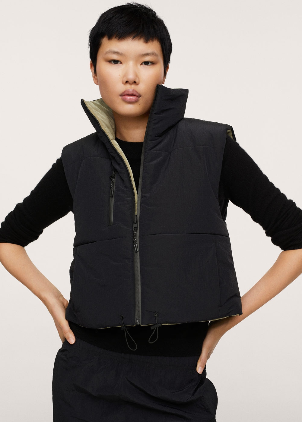 Mango Reversible Quilted Gilet