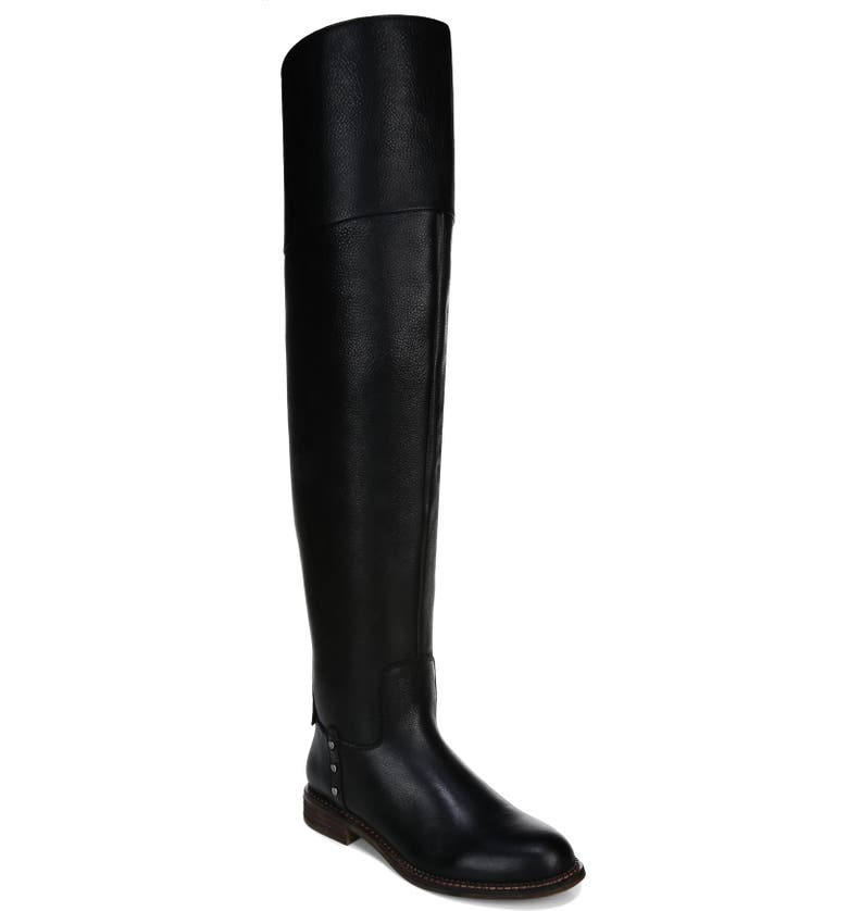 Dainzuy Womens Knee High Low Hidden Wedge Boots Wide-Calf Casual Over The Knee Pull on Slouchy Riding Boots 