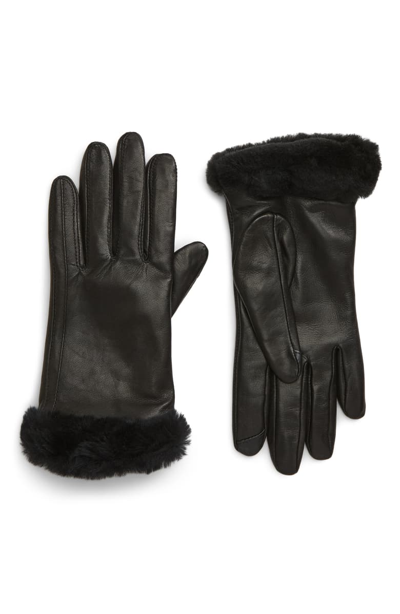 LEATHER GLOVES WITH MINK DETAIL BROWN BNWT RRP £55  JAYLEY BRAND FUR LINED 