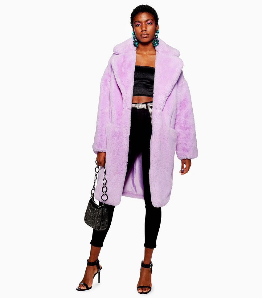Mos Mosh Winter Coat lilac casual look Fashion Coats Winter Coats 