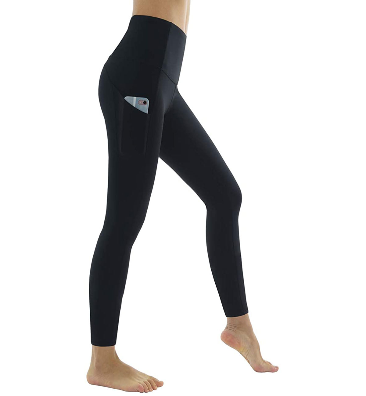 Marjar 2 Pack Yoga Pants for Women Yoga Leggings with Pockets Squat Proof 7/8 High Waist Workout Running Leggings 