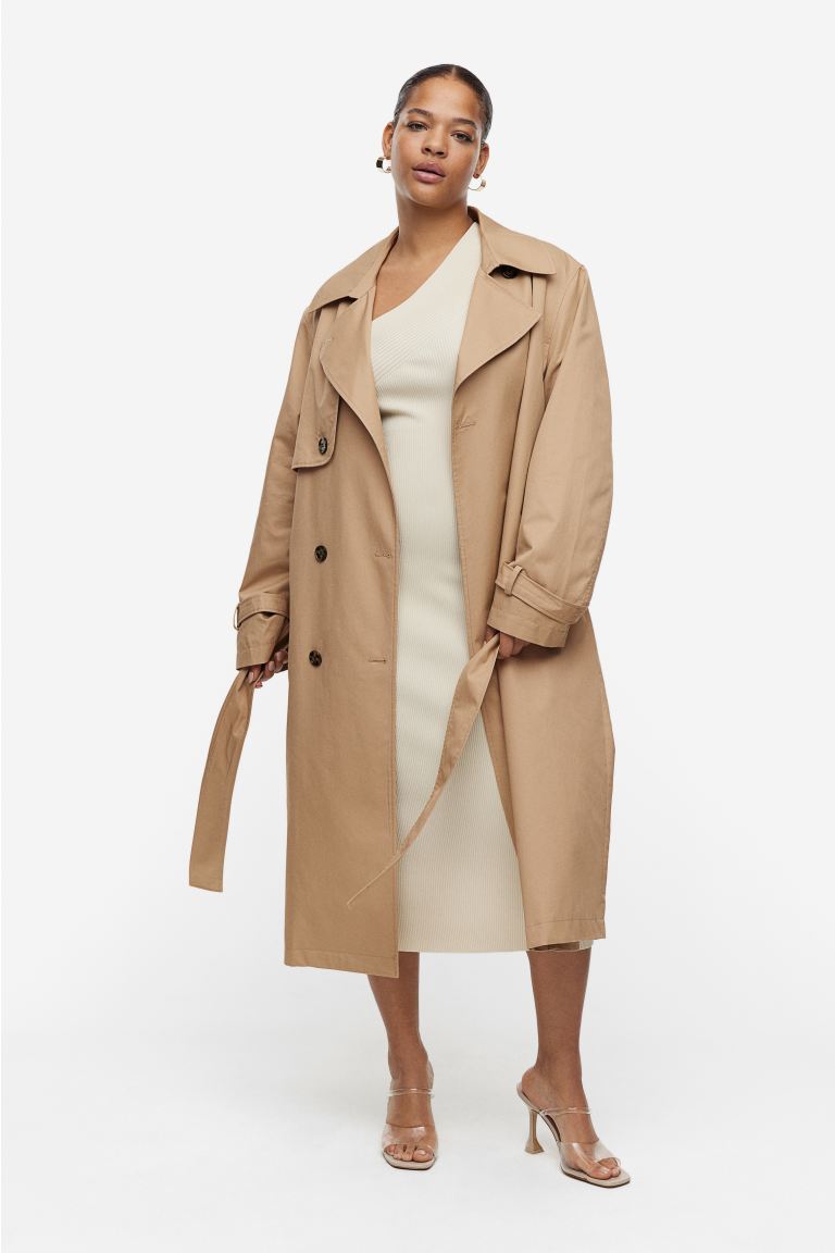 H&M Cotton Twill Trench Coat