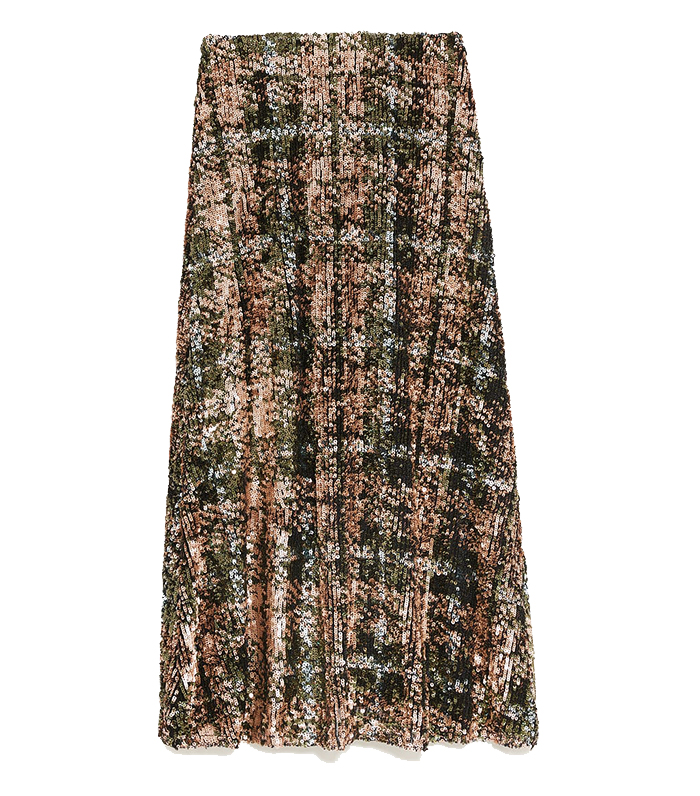 zara limited edition sequin skirt