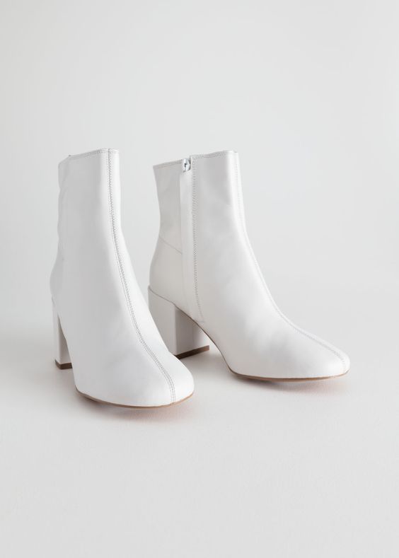 white boots wedding
