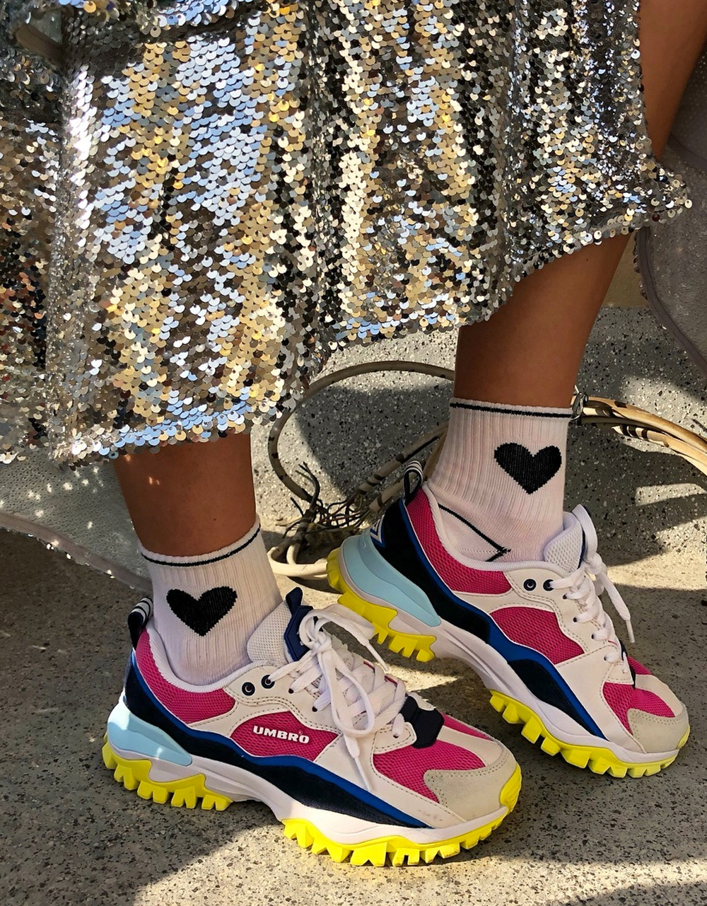 bright colored sneakers trend