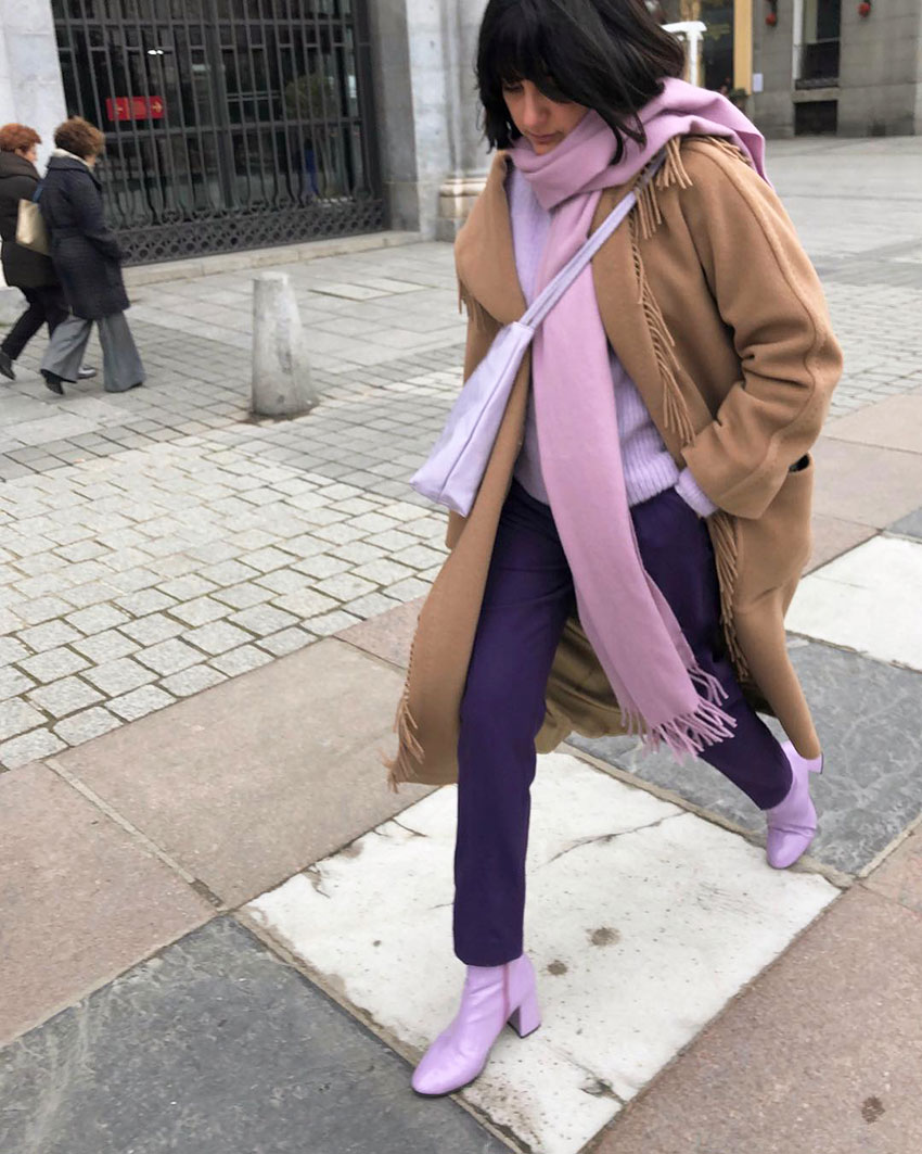 Lavender wideleg pants  HOWTOWEAR Fashion