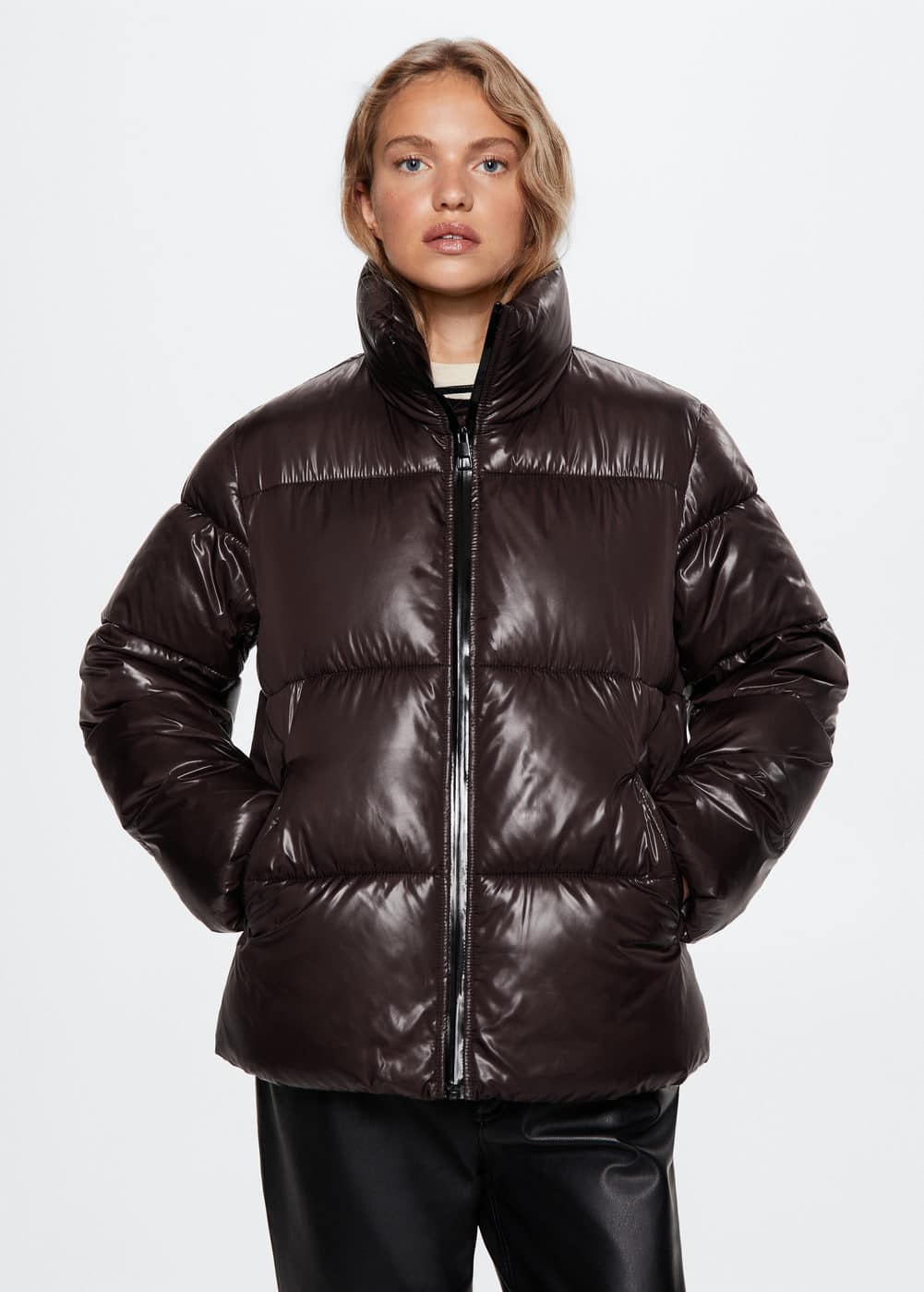 The Cool Leather Puffer Jackets to Wear All Winter | Who What Wear