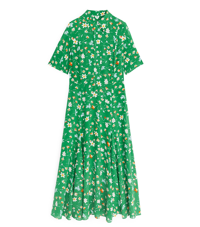 arket green dress
