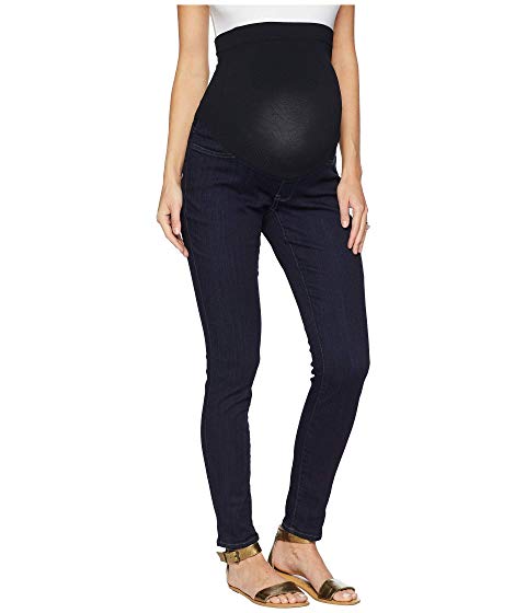 Great Expectations Maternity Full Panel Jeggings Skinny Jeans Dark Blue Denim 