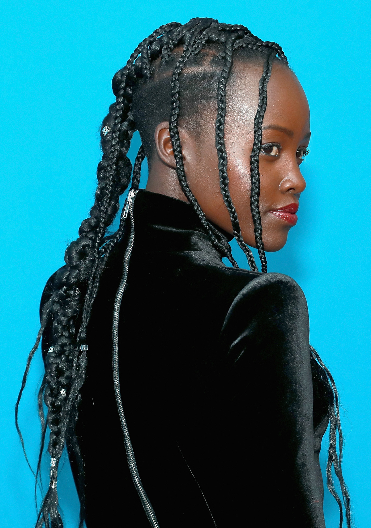 Lupita Nyong 'o coafuri împletite ușor'o easy braided hairstyles