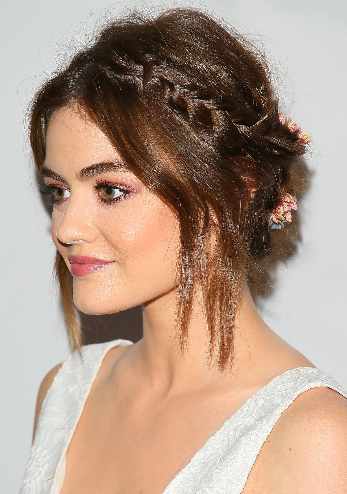 Lucy Hale pretty braided hairstyles