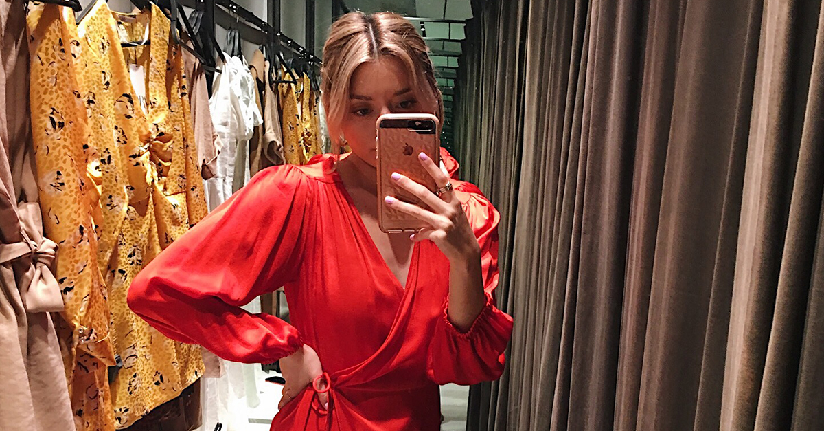 zara red dresses 2019