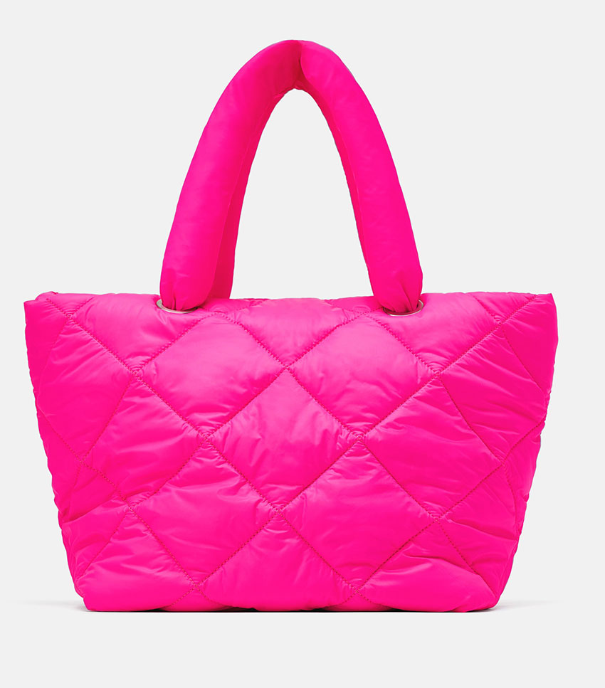 zara pink handbag