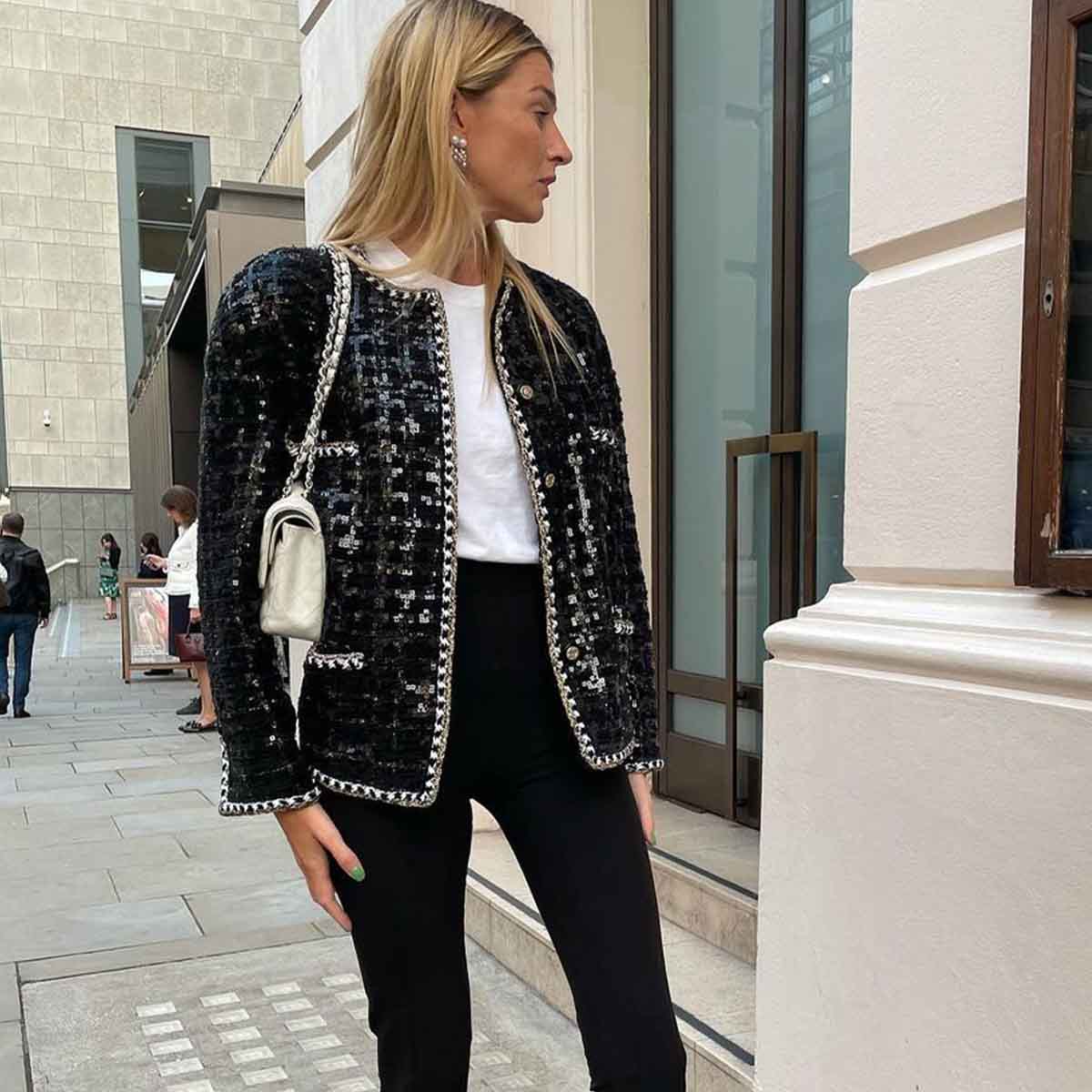 cropped chanel style jacket