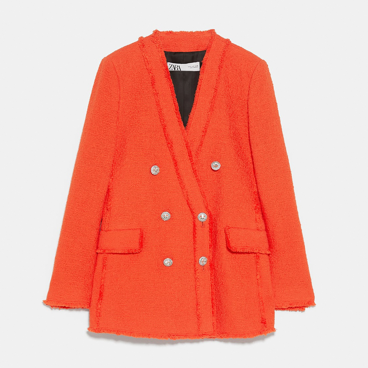orange jacket zara