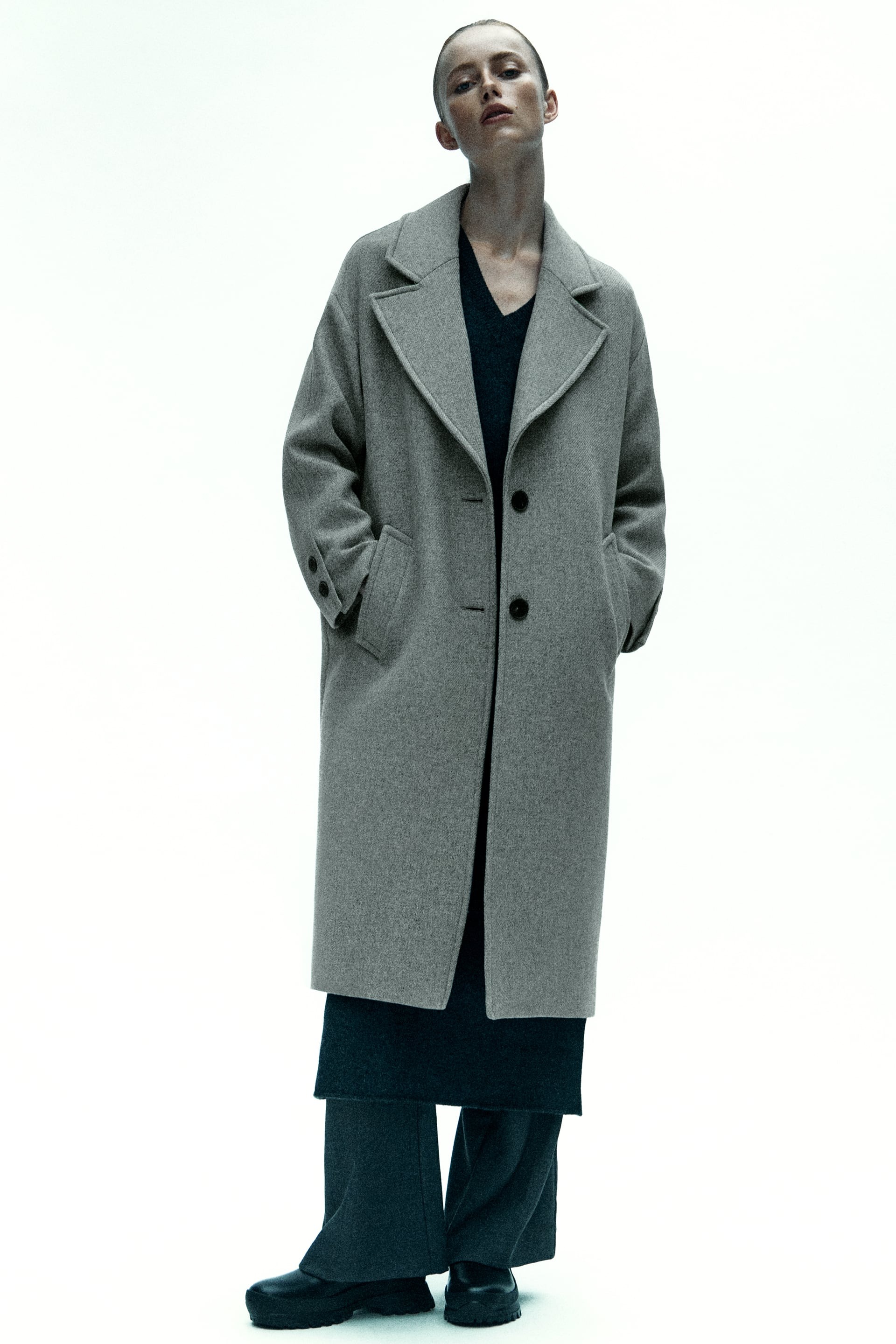 Zara Wool Blend Oversized Coat