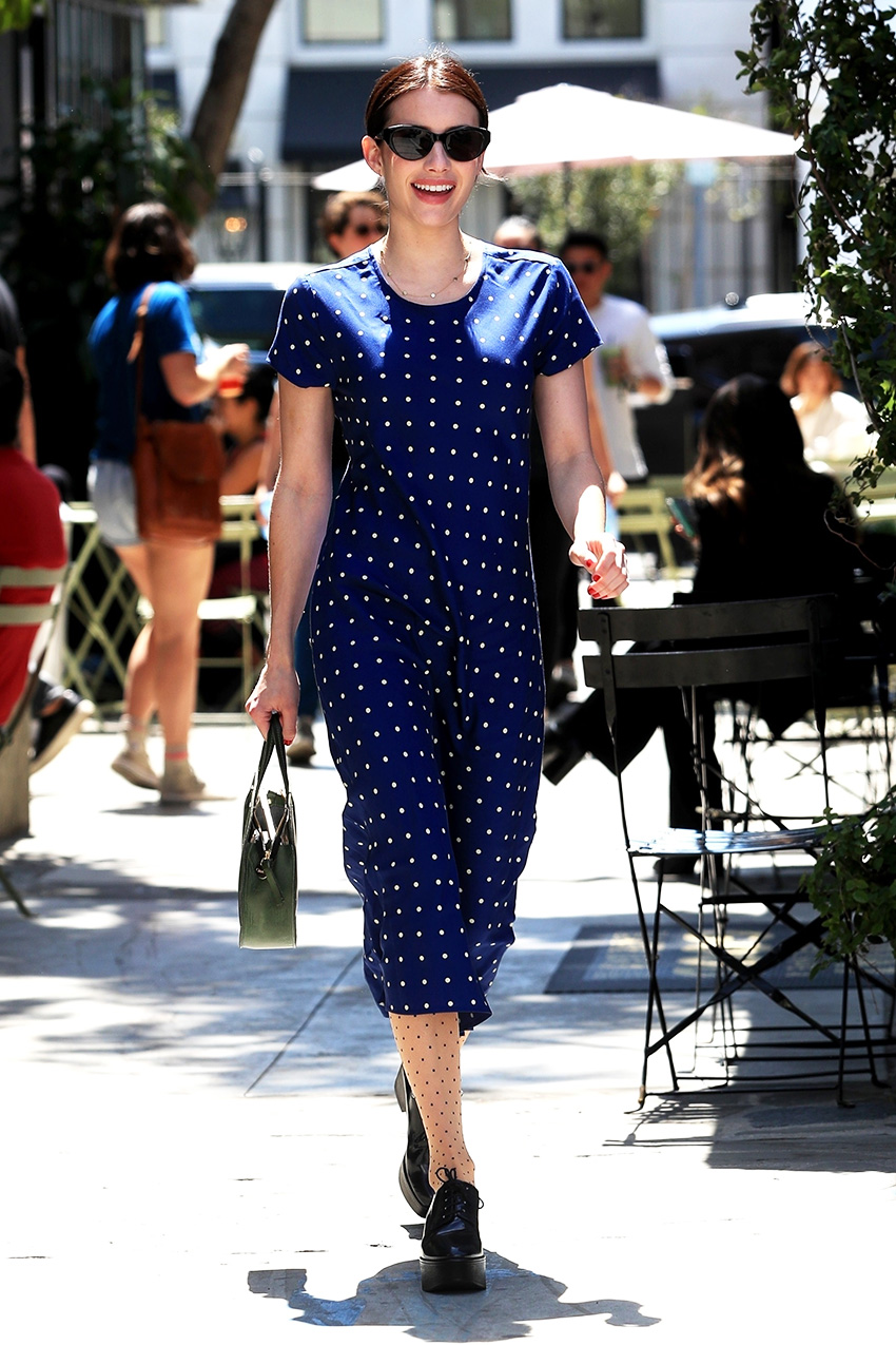 Emma Roberts Reformation dress