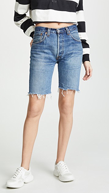 The Denim Bermuda Shorts Trend That S Emerging For Summer Who What Wear