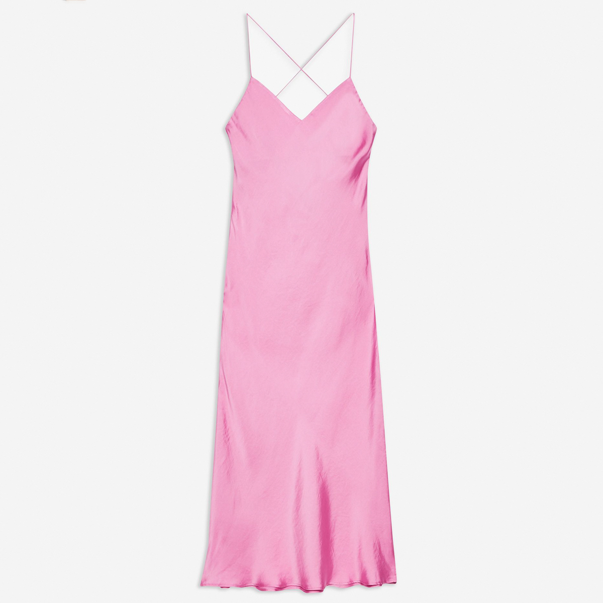 pink slip dress zara