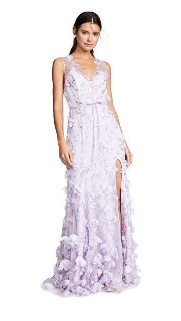 lavender purple wedding dresses