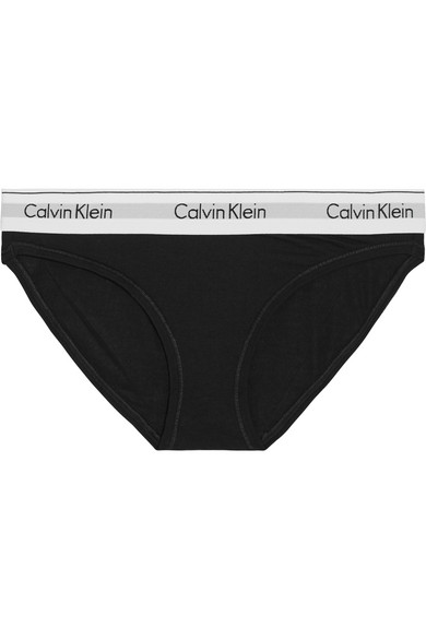 Calvin Klein Underwear Modern Cotton Stretch Cotton-Blend Briefs