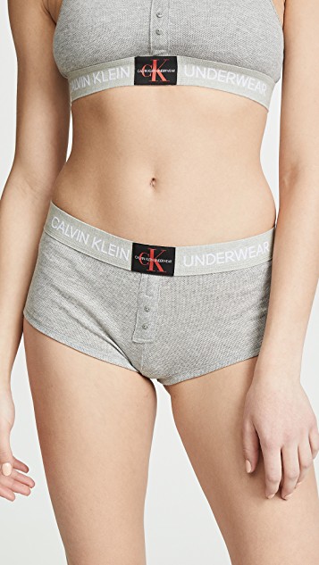 Calvin Klein Underwear Monogram Mesh Boy Shorts