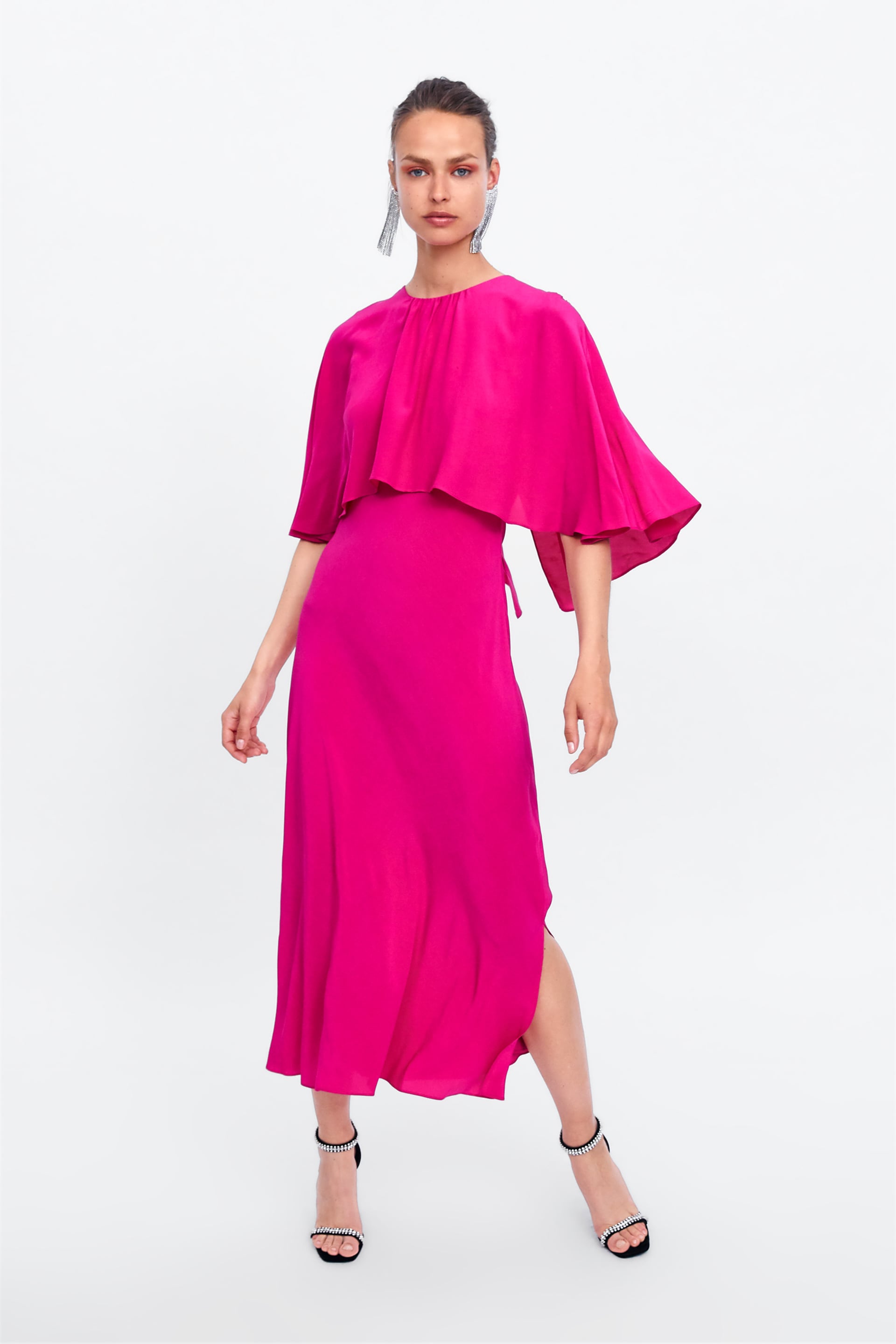 pink zara dress