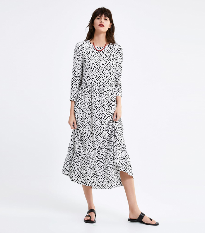 Zara's Polka-Dot Dress Is Taking Over 