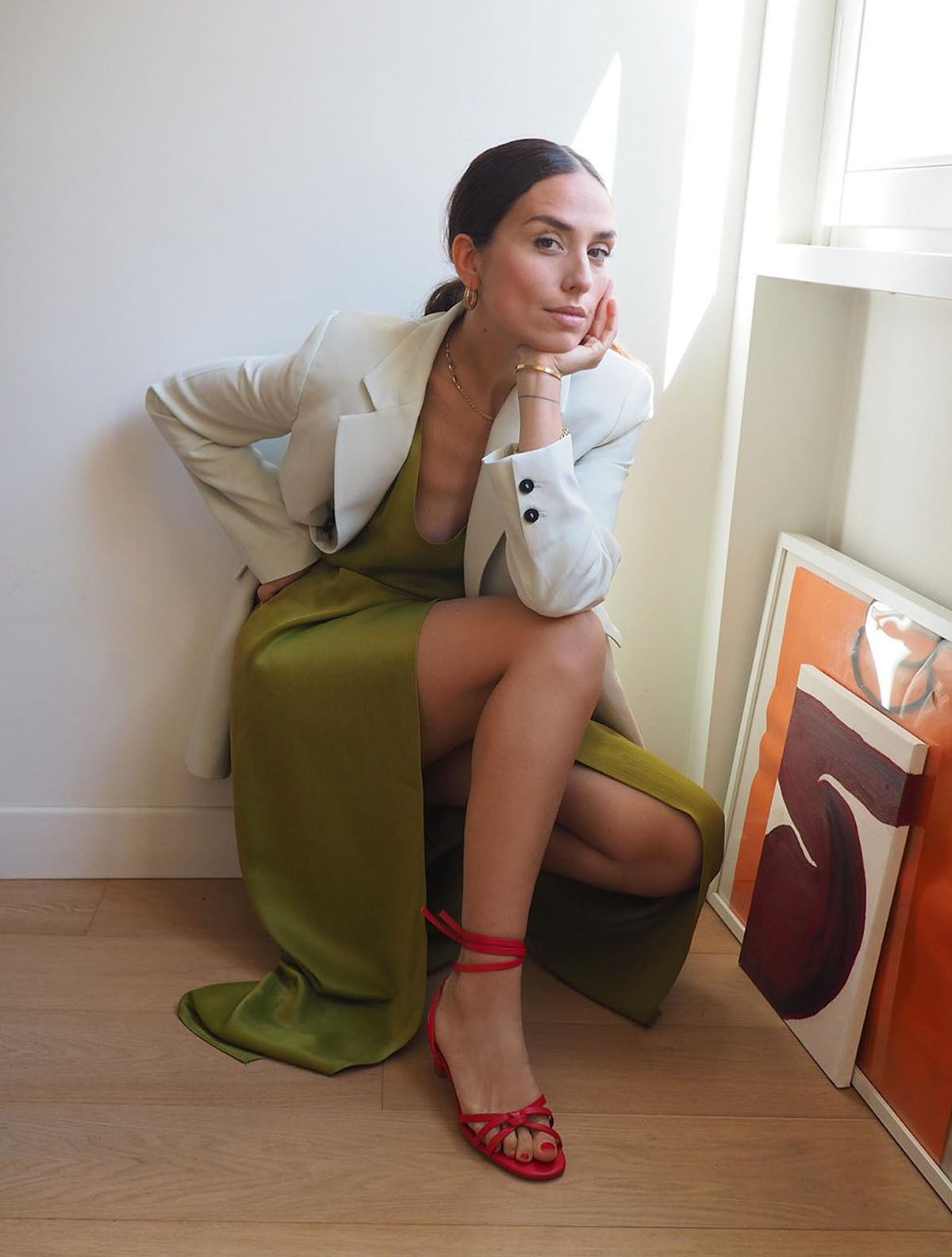 Influencers in High-Street Shoes: Erika Boldrin in Mango sandals
