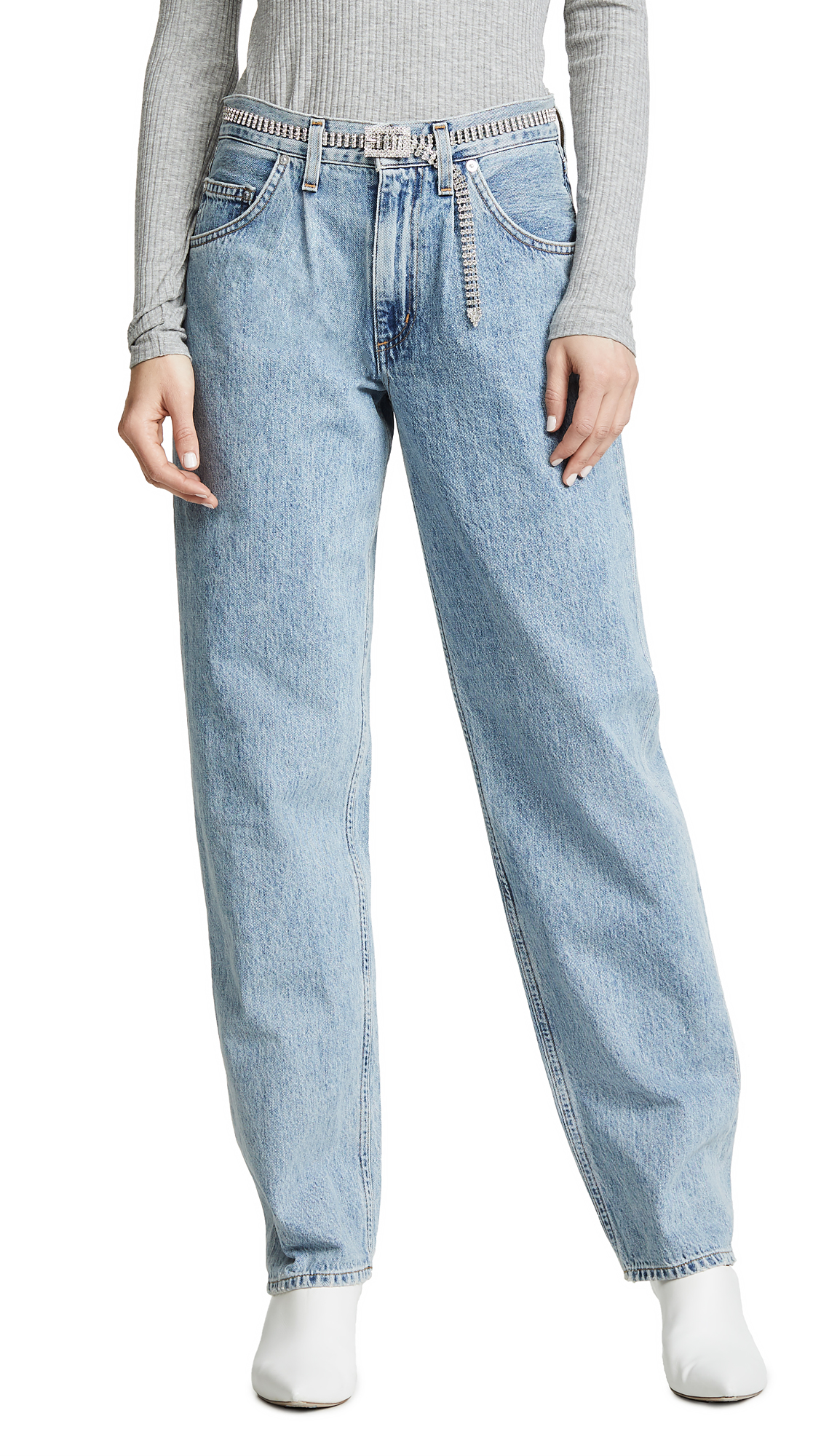 Agolde Baggy Oversized Jeans with Pleats
