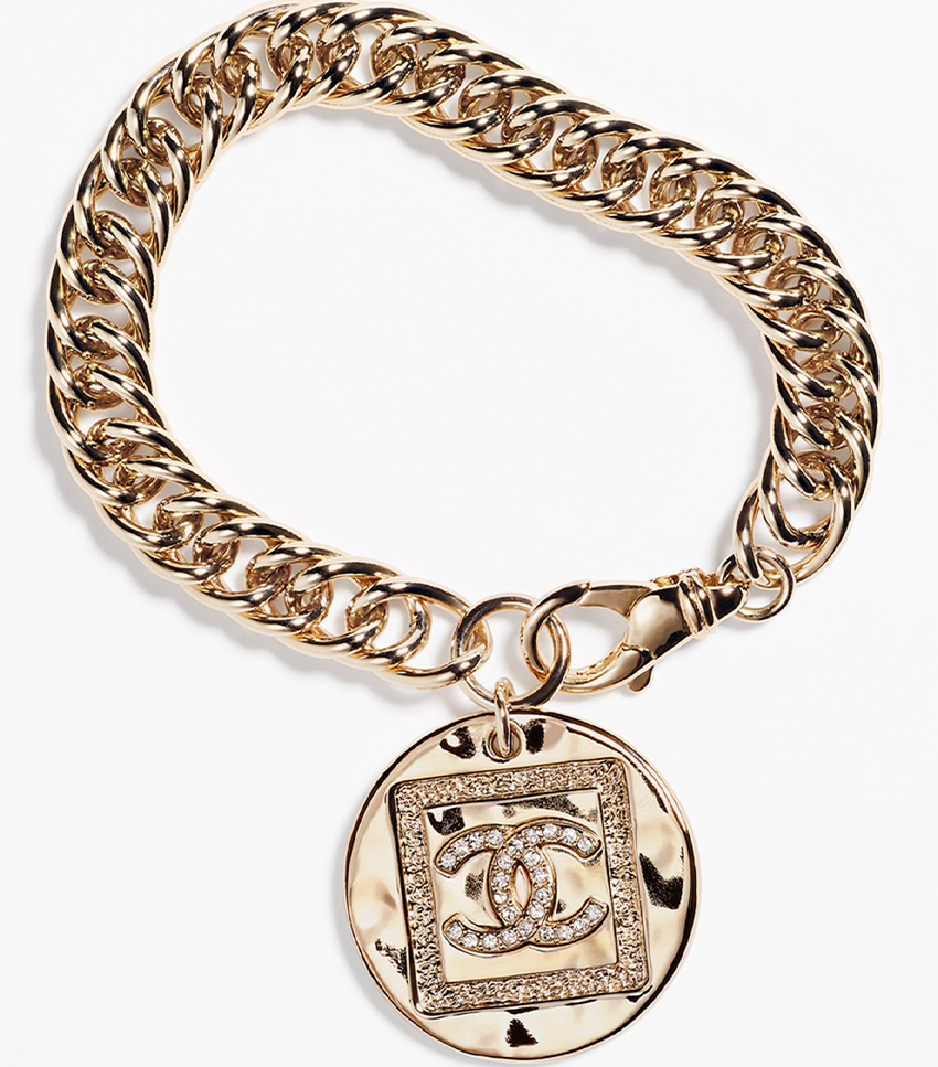CHANEL METALLIC LEATHER WOVEN CHAIN BRACELET COLLECTION 26 – The Paris  Mademoiselle