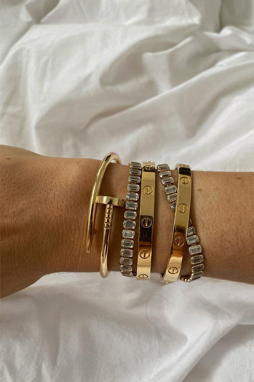 Buy Estele Gold Plated Pearls  Links Bracelet for Women at Amazonin