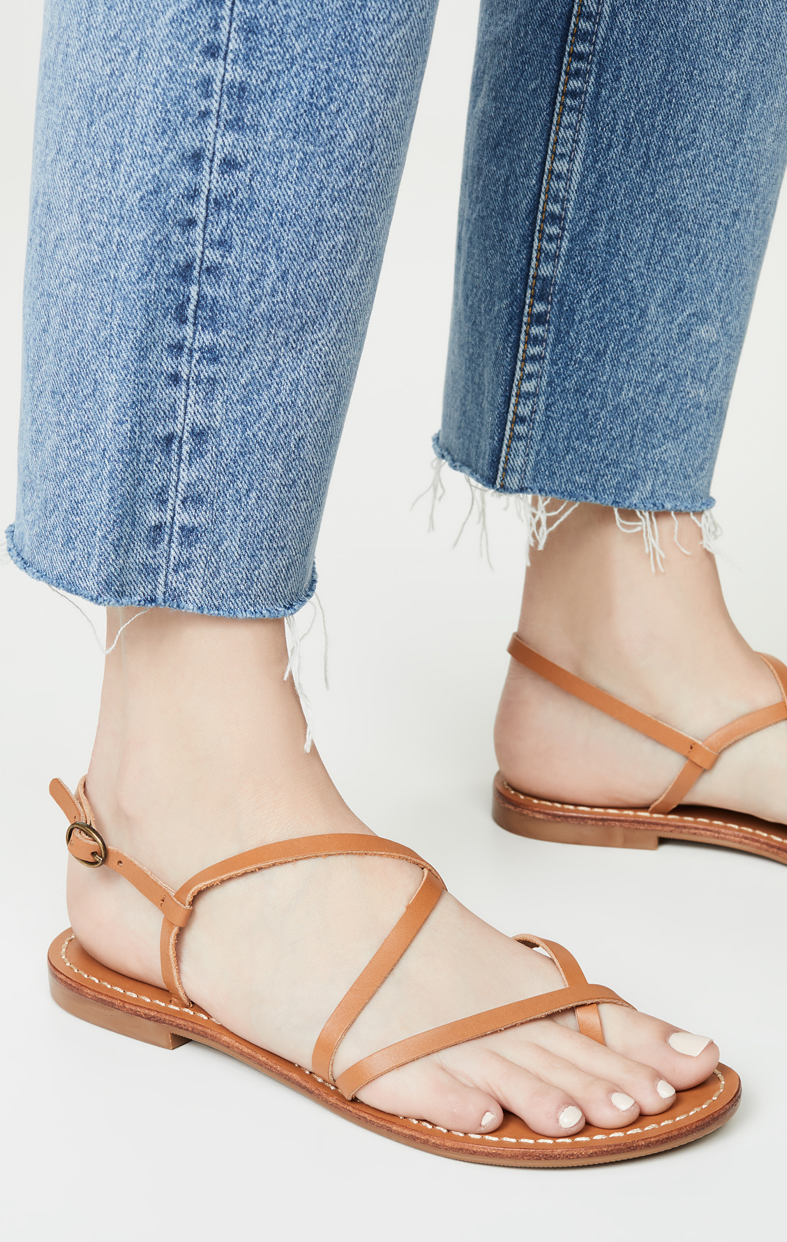 minimalist strappy sandals
