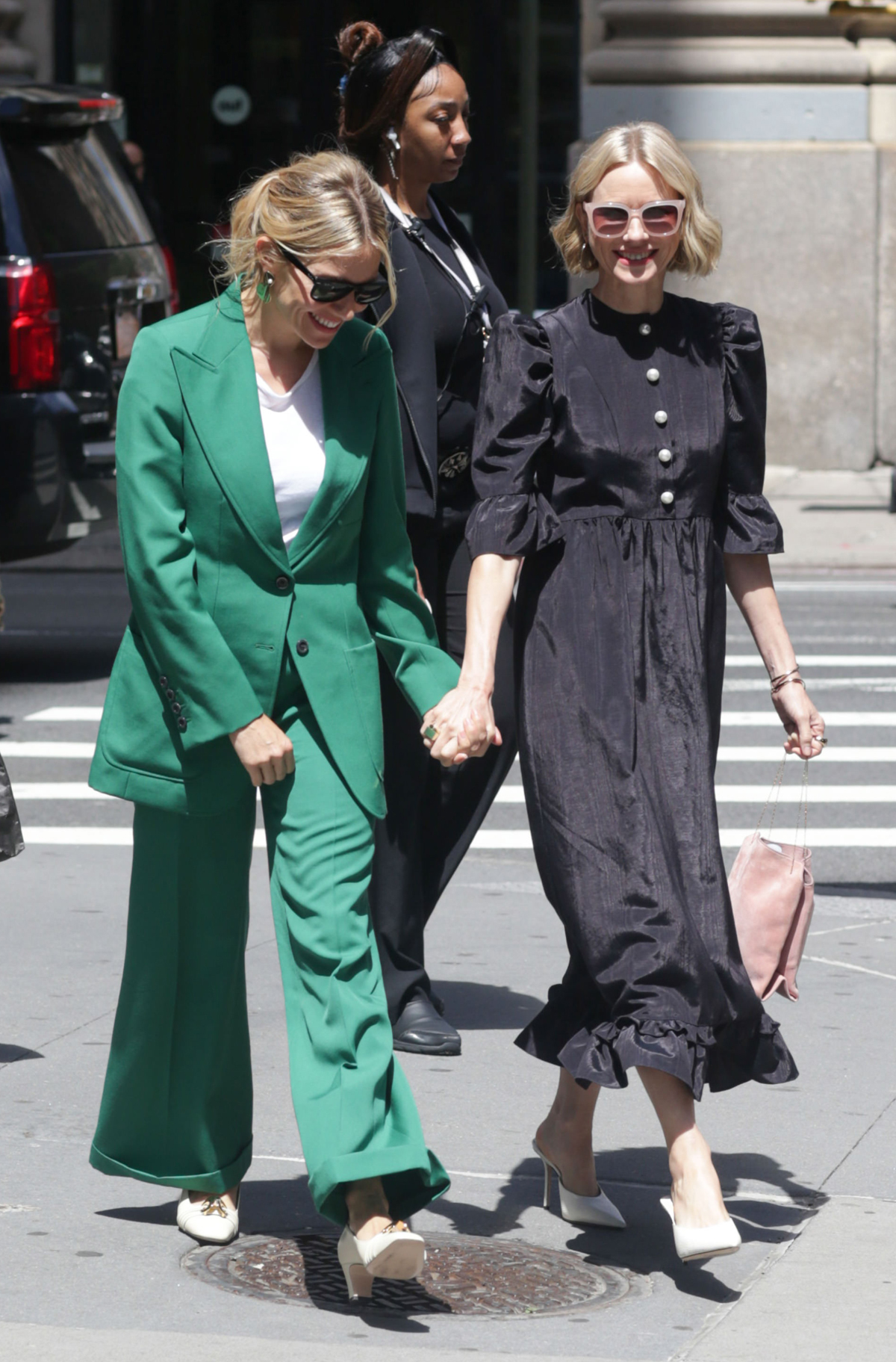 Sienna Miller Just Wore the Perfect Trouser Suit in New York | Who What ...