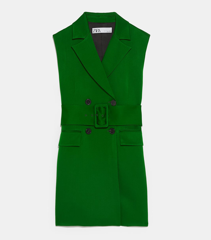 green suit zara