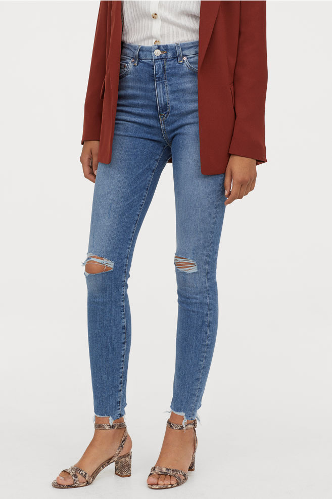 h&m embrace high ankle jeans
