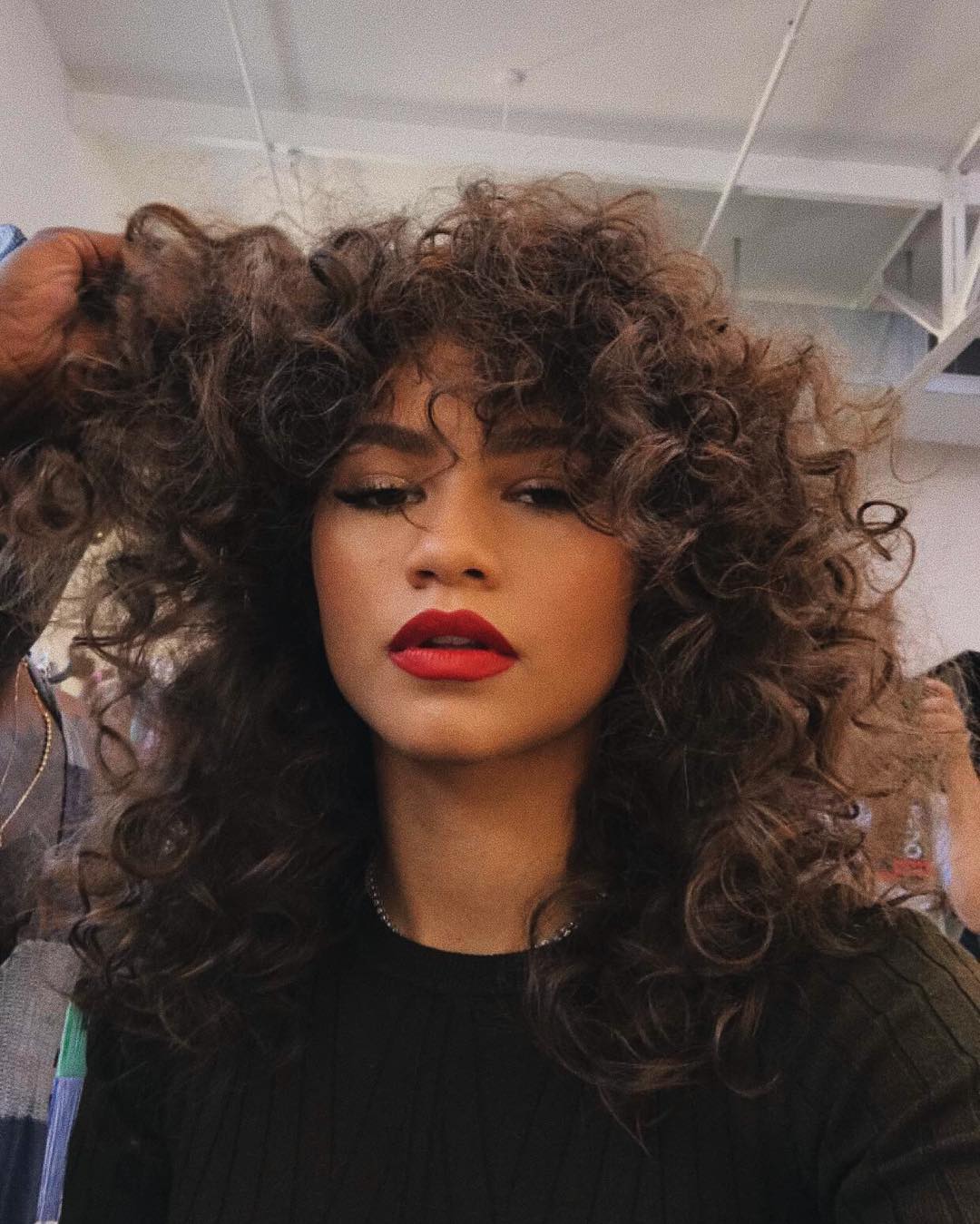 Classic Hairstyles: Zendaya with feathery fringe hairstyle