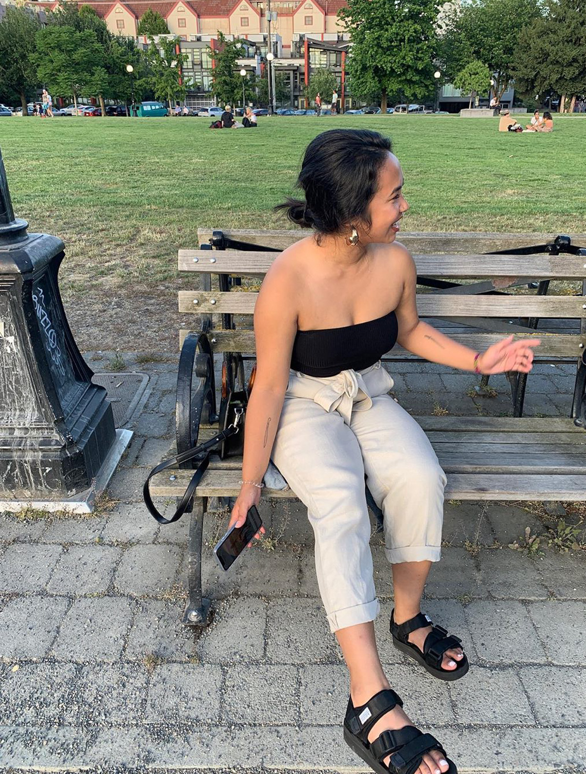 Suicoke Sandals: @__dreeezus wears her Suicoke sandals with a muted colour palette