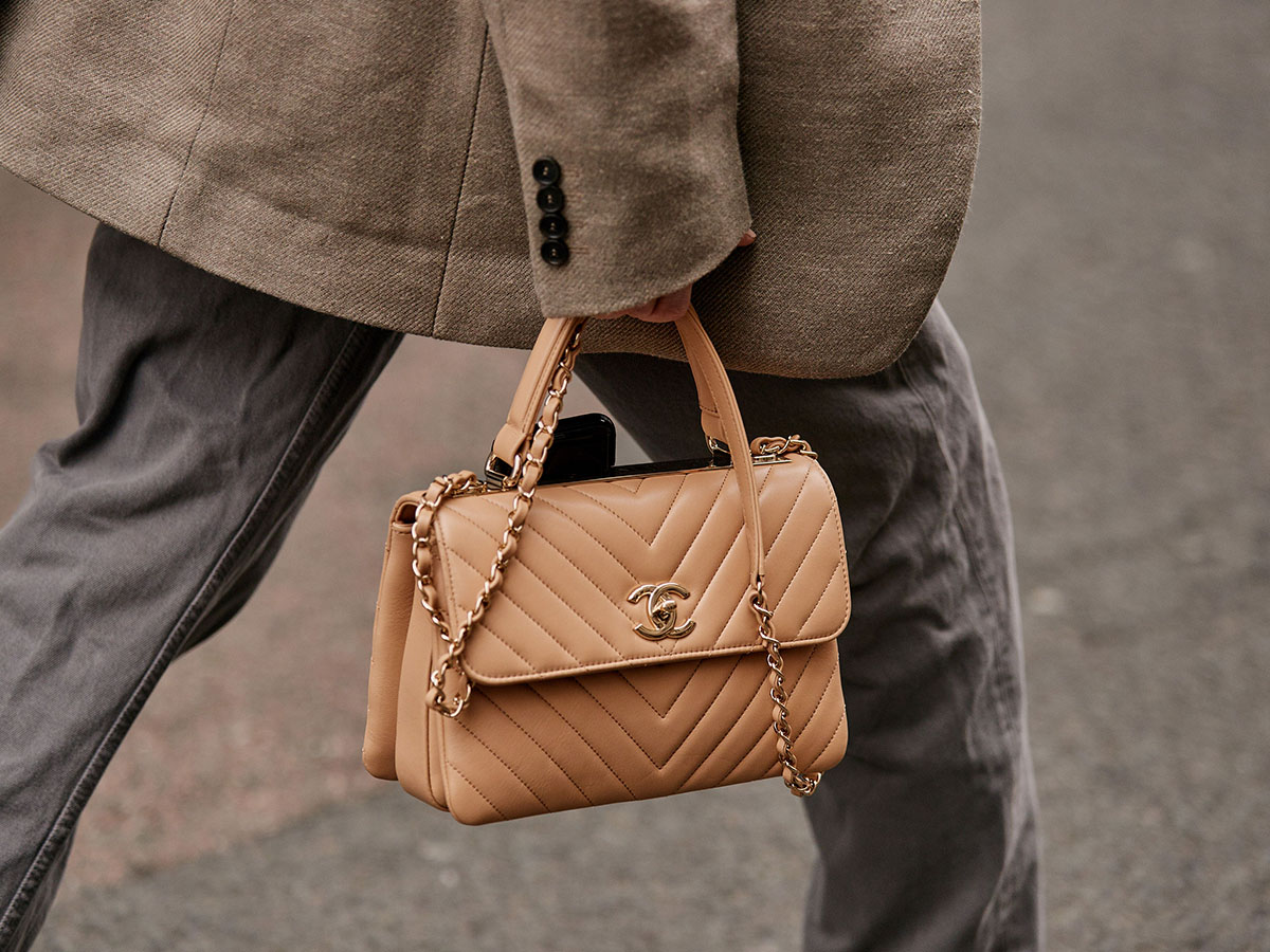 Chanel Mini Flap Bag With Handle  Nice Bag