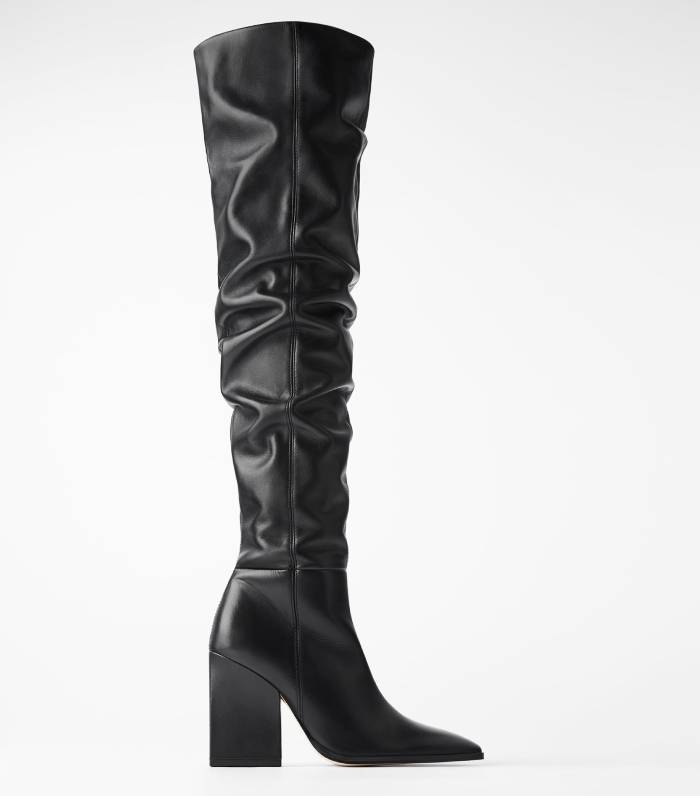 zara long black boots