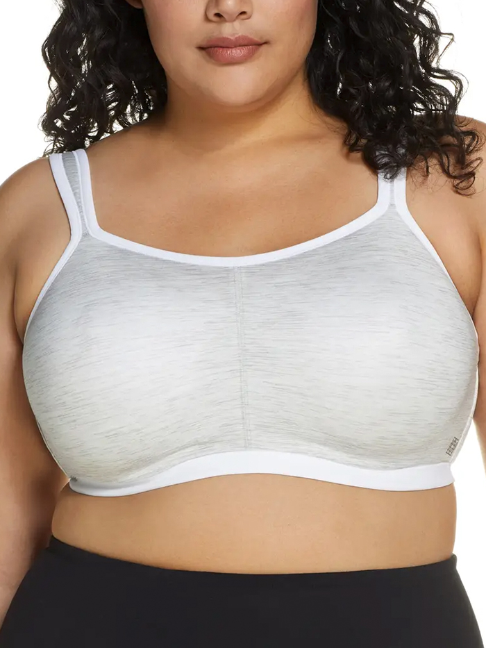 Curvy Couture HEATHER GREY Ultimate Fit High Impact Sports Bra US 34g